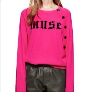 Zadig & Voltaire Pink Cashmere Justy Muse Sweater size M